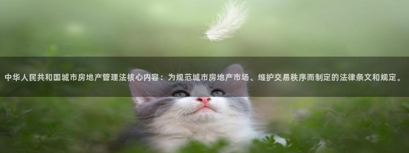 和记增值官网：中华人民共和国城市房地产管理法核心内容：为规范