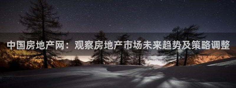 广州和记黄埔官网：中国房地产网：观察房地产市场未来趋势及策略