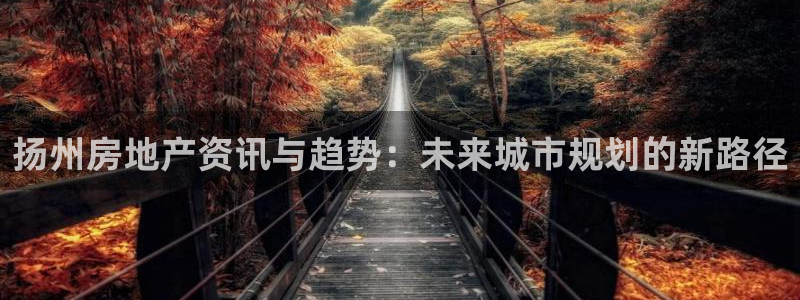 和记电游官网：扬州房地产资讯与趋势：未来城市规划的新路径