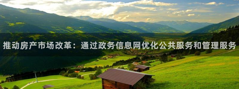 和记旗舰官网：推动房产市场改革：通过政务信息网优化公共服务和