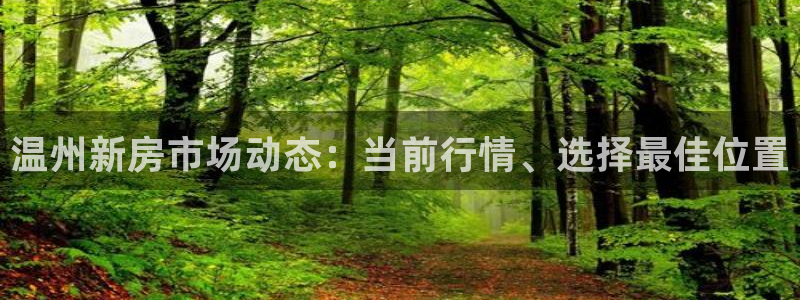 香港和记电信官网：温州新房市场动态：当前行情、选择最佳位置