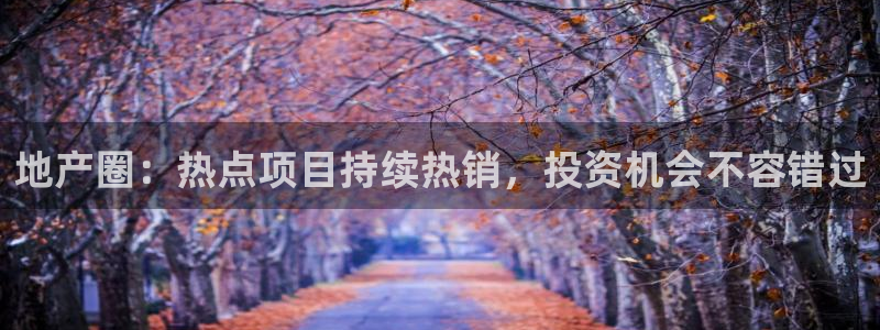和记hgc官网：地产圈：热点项目持续热销，投资机会不容错过
