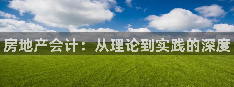广州和记黄埔官网：房地产会计：从理论到实践的深度